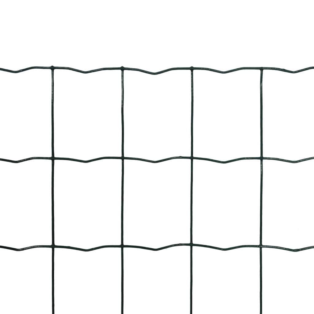 vidaXL Heimwerkerbedarf Euro-Zaun Gitterzaun 10x1,2 m grau PVC