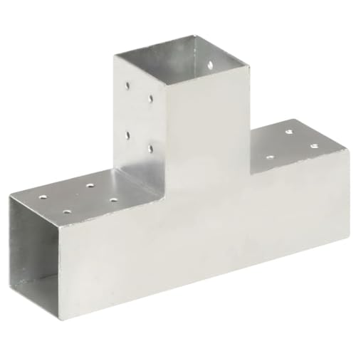 vidaXL Heim & Garten Pfostenverbinder T-Form 81x81mm Verzinkt