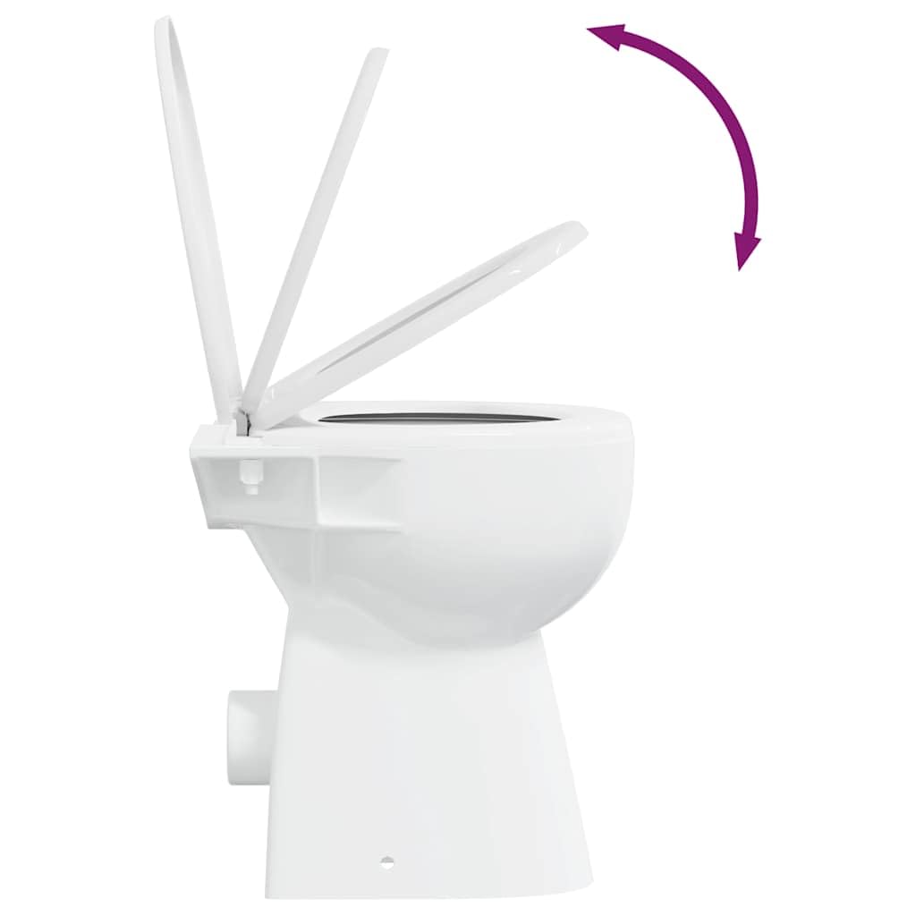 vidaXL WC Randlos Weiß Keramik 50,5x36,5x50 cm Soft-Close