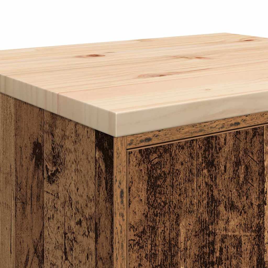 vidaXL Wirtschaft Garagen-Aufbewahrungsschrank 60x51x85 Kiefer