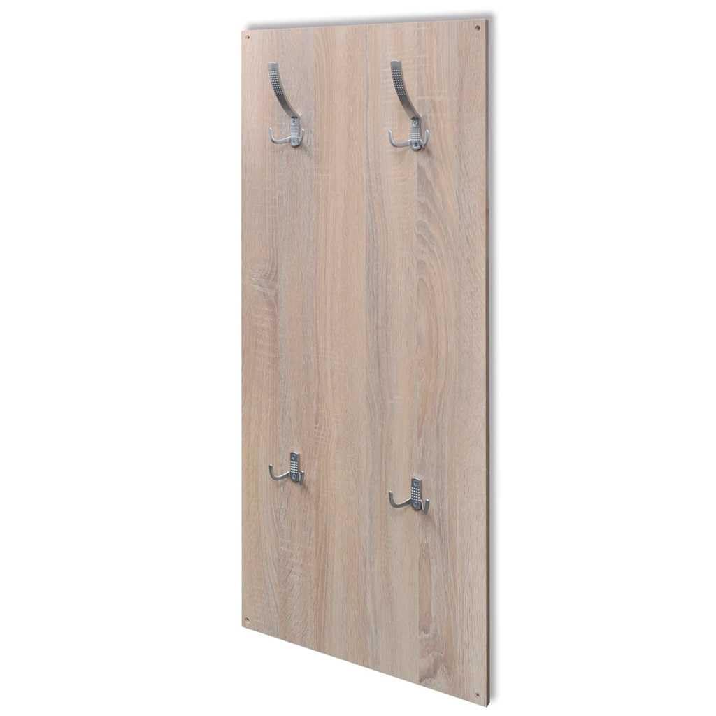 vidaXL Möbel Garderobenset 3-in-1 Eiche Schuhschrank Spiegel