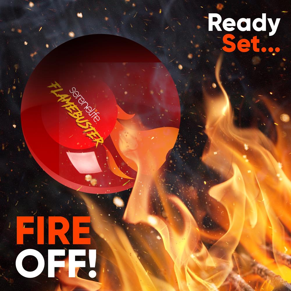 Serenelife Löschball Feuerlöscher Automatisch Rot