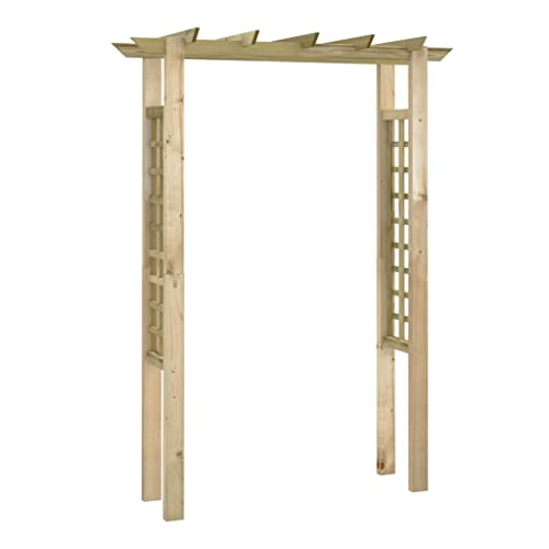 vidaXL Rosenbogen Holz 150x60x204 cm imprägniert