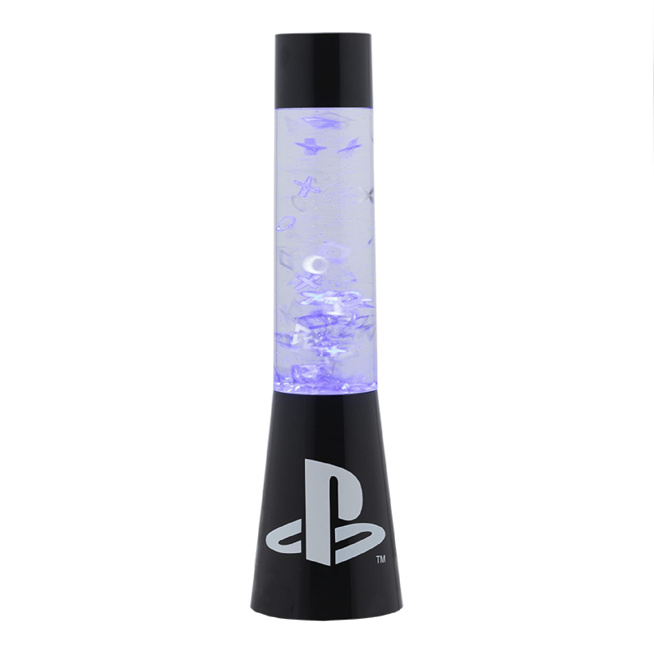 Paladone Playstation Flow-Lampe 33 cm Glitzer Blau USB