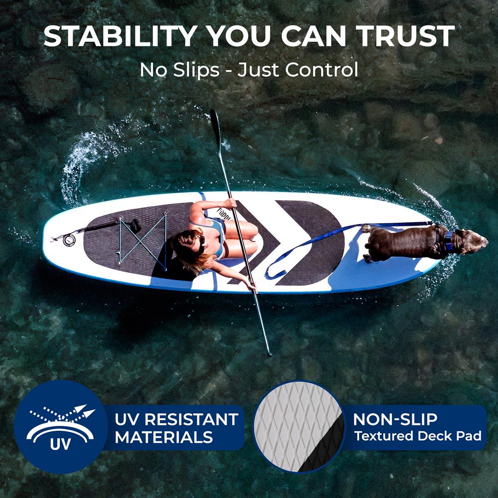 Serenelife SUP Board 11'6 Aufblasbar 350cm EVA Komplettset Pumpe