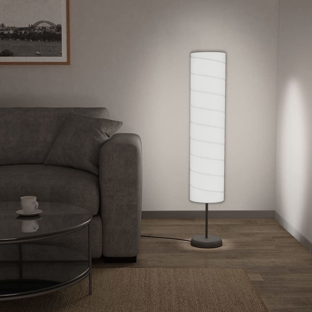 vidaXL Stehlampe Weiß 121 cm Reispapier Bodenlampe E27