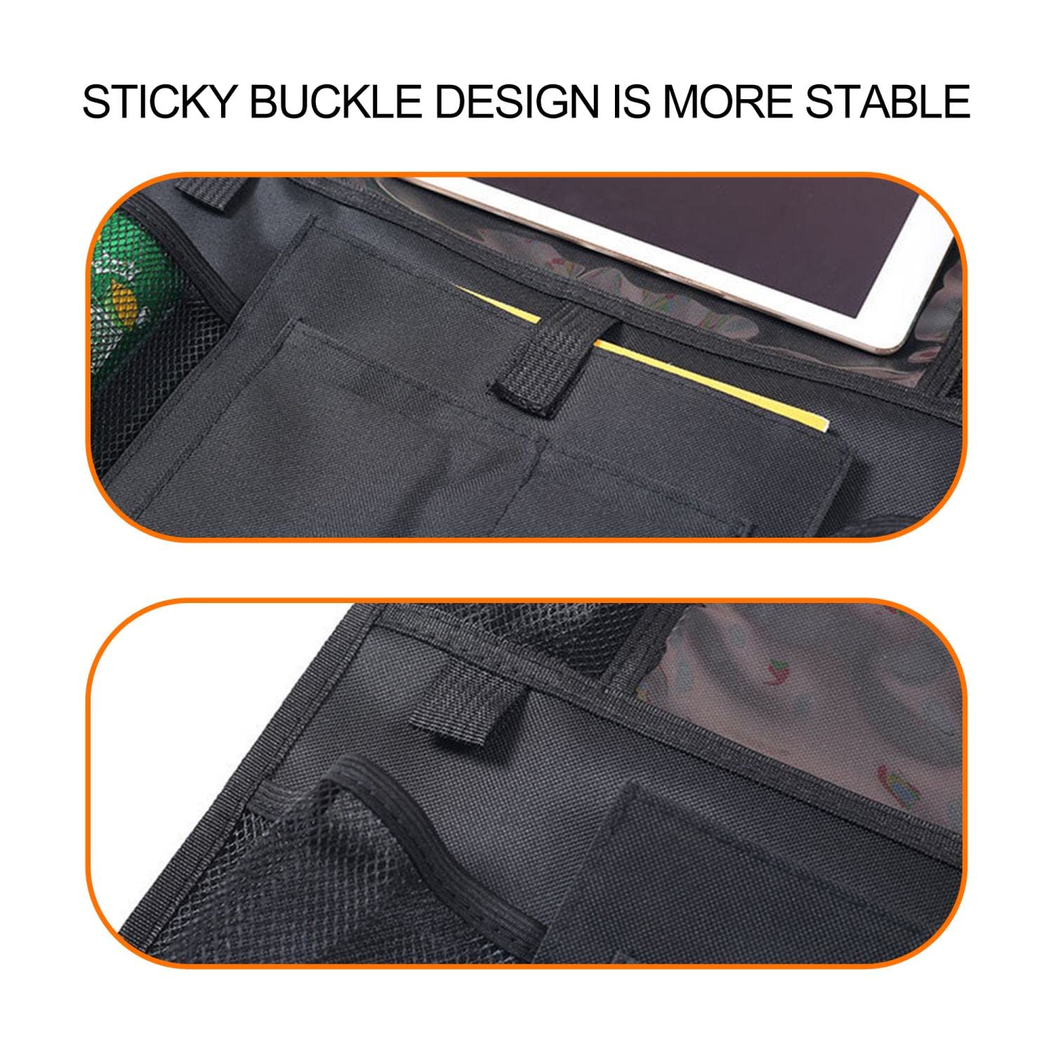 Intirilife Auto Organizer Rücksitz 41x61 cm schwarz Polyester