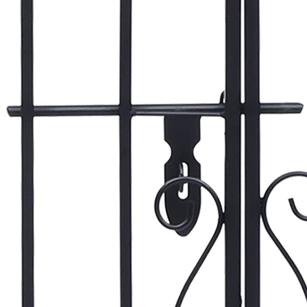 vidaXL Heim & Garten Doppelflügeltor Gartentor Schmiedeeisen 122cm
