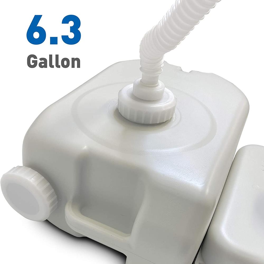 Serenelife Bathroom Waschbecken mobil 17 L mit Fußpumpe