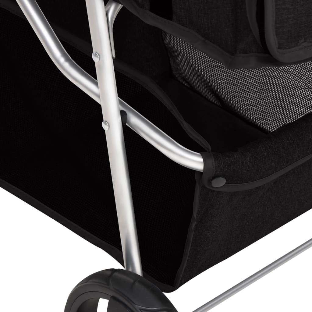 vidaXL Hundewagen Faltbar Schwarz Oxford Hundebuggy