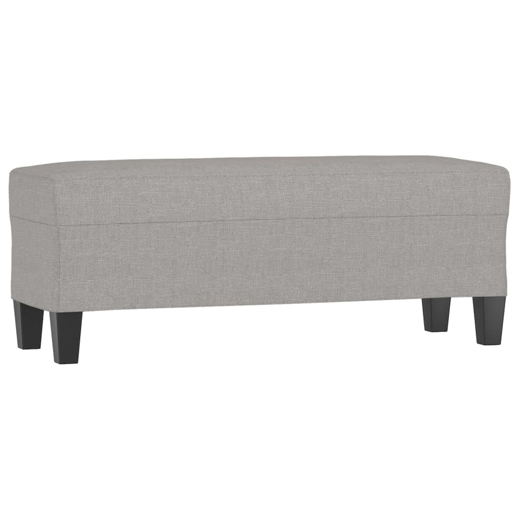vidaXL Sitzbank Hellgrau 70x35x41 cm Polsterbank Stoff