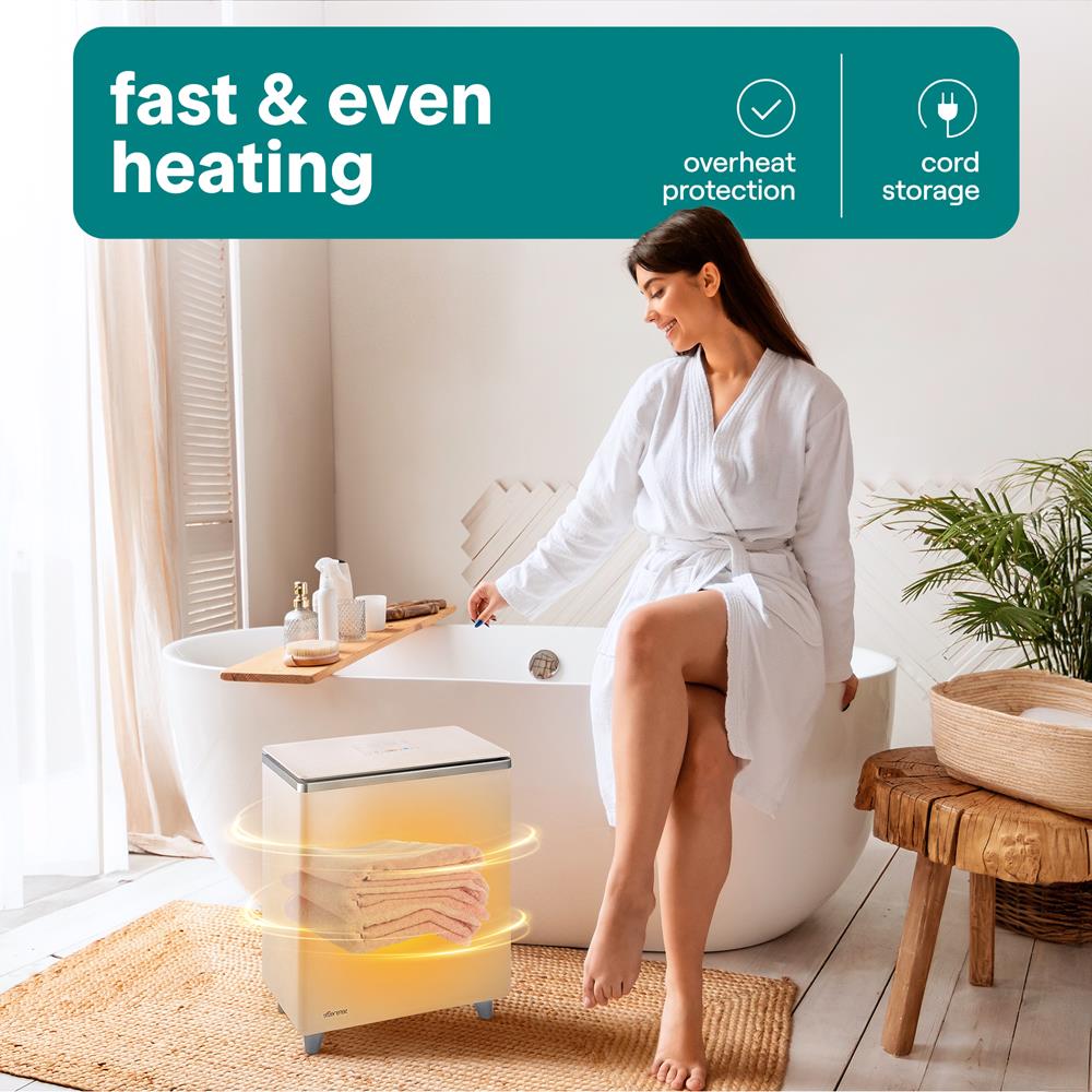 Serenelife Towel Warmers Handtuchwärmer 20L WiFi Silber