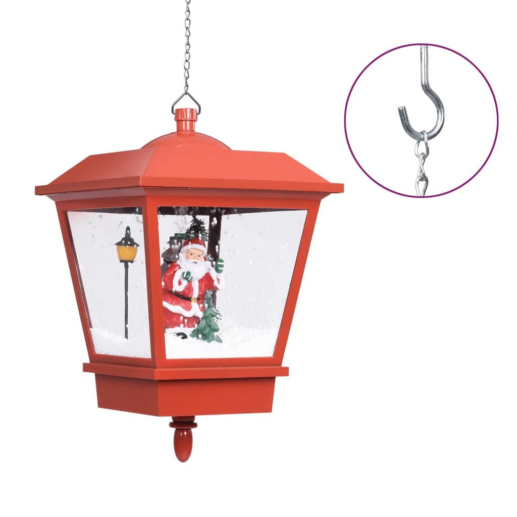vidaXL Heim & Garten Weihnachts-Hängelampe LED Rot Weihnachtsmann
