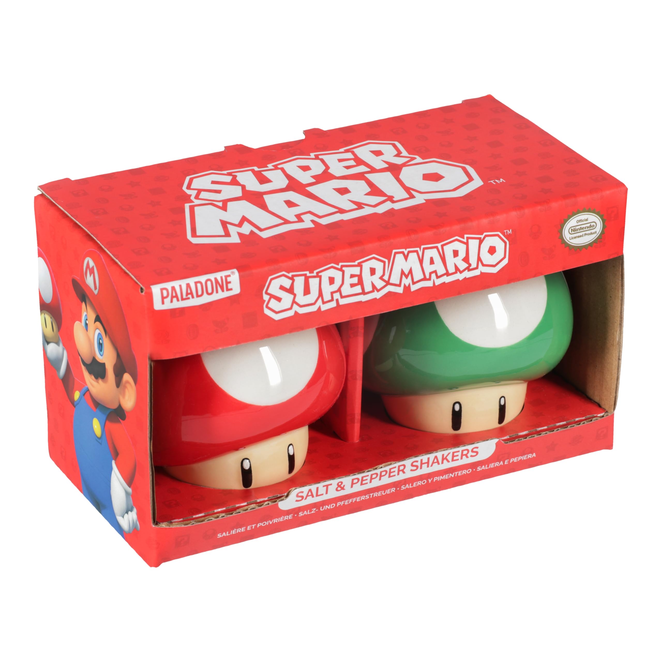 Paladone Super Mario Pilz Salz- und Pfefferstreuer Keramik 2er-Set