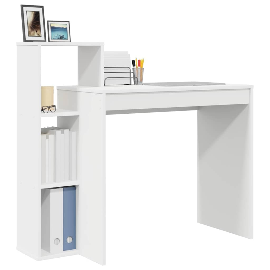 vidaXL Schreibtisch Weiß 100x40x90 cm mit Regalen