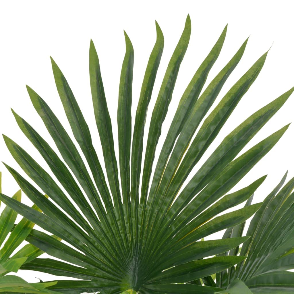vidaXL Kunstpflanze Palme 70 cm mit Topf Grün Dekopflanze