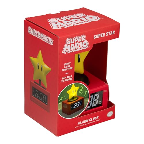 Paladone Nintendo Super Star Wecker Nachtlicht 15 cm Figur