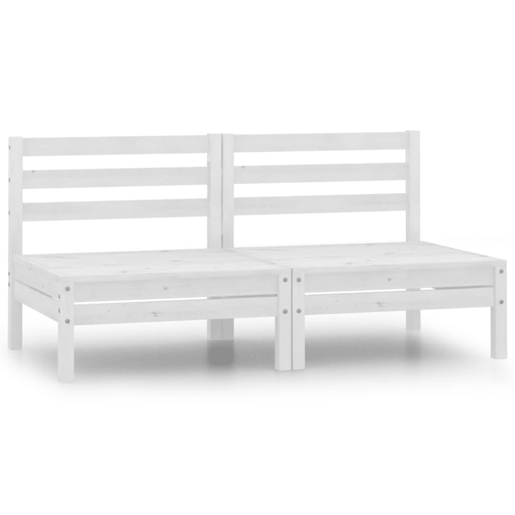 vidaXL Heim & Garten Gartensofa 2-Sitzer Kiefer Braun Massivholz