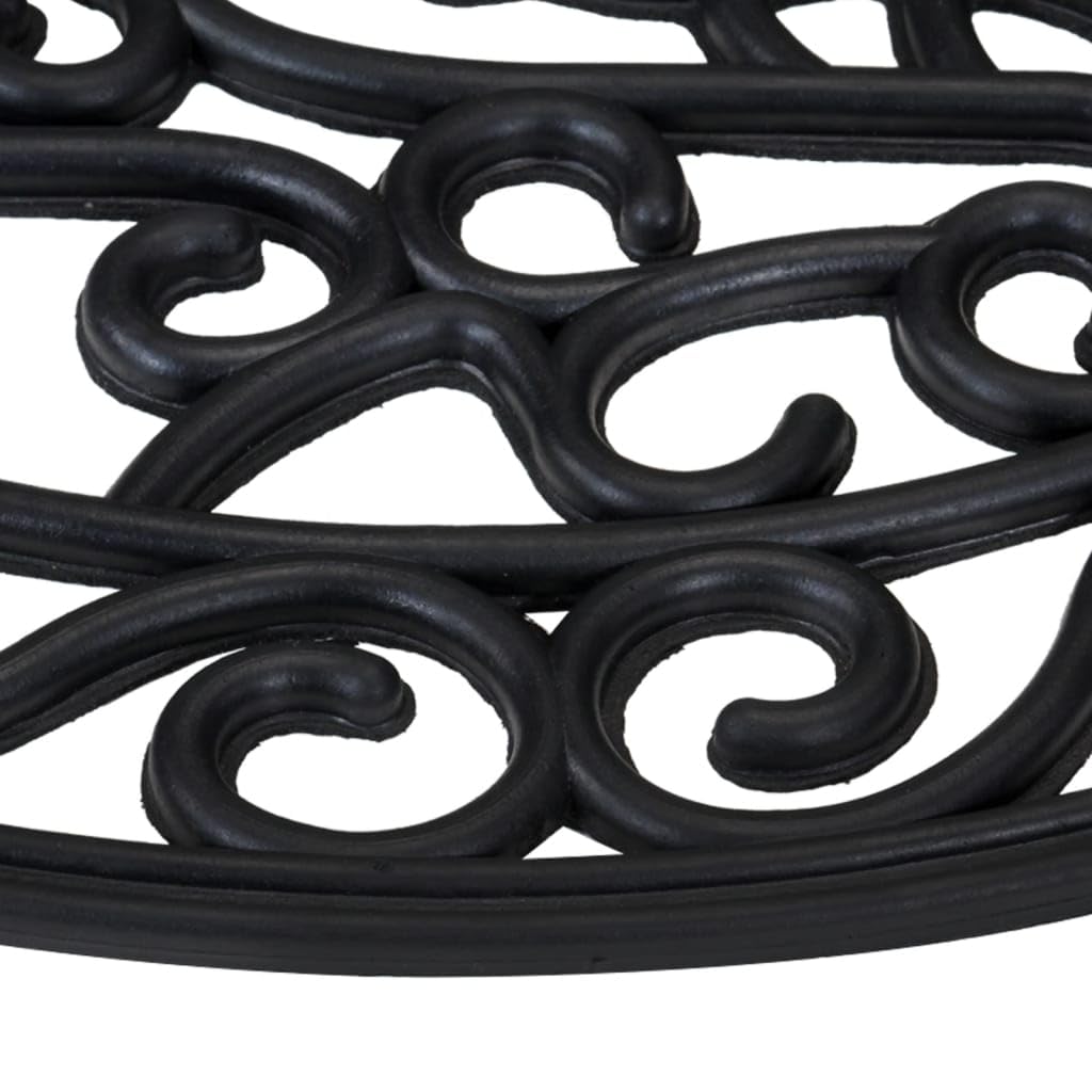 vidaXL Heim & Garten Fußmatte Halbrund 45x75 cm Gummi Drainage