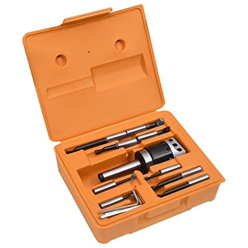 vidaXL Bohrwerkzeug Set 15-tlg. MT3-F1-12 50mm Stahl
