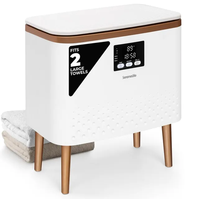 Serenelife Towel Warmers Handtuchwärmer Gold 20 L Edelstahl