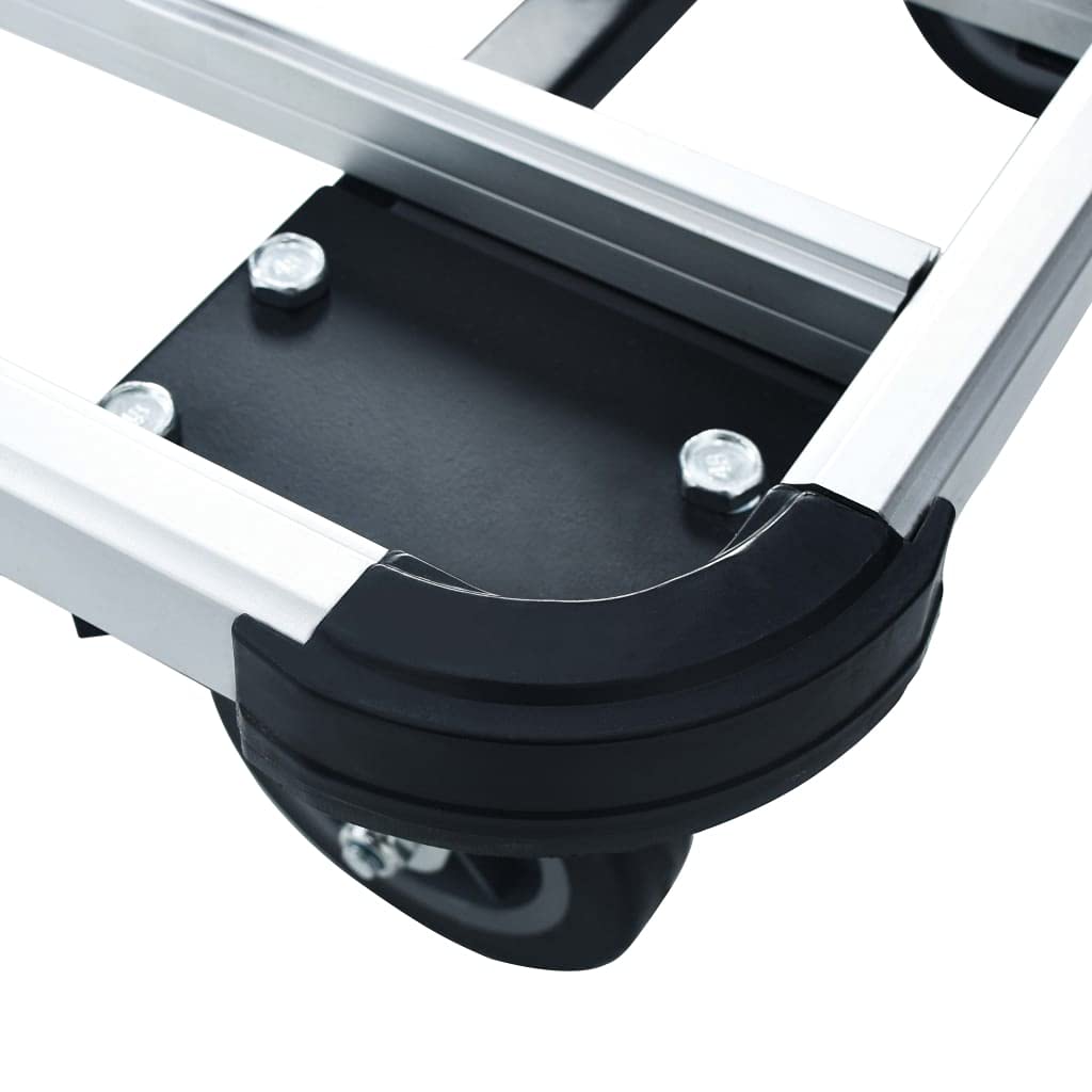 vidaXL Transportwagen klappbar Aluminium 150kg silbern