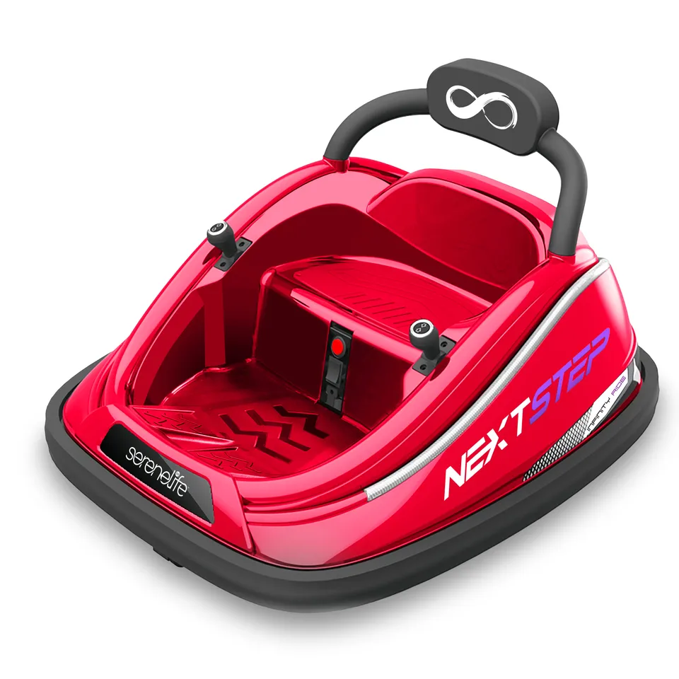 Serenelife Bumper Car Kinder Autoscooter Lila 12V mit Fernbedienung