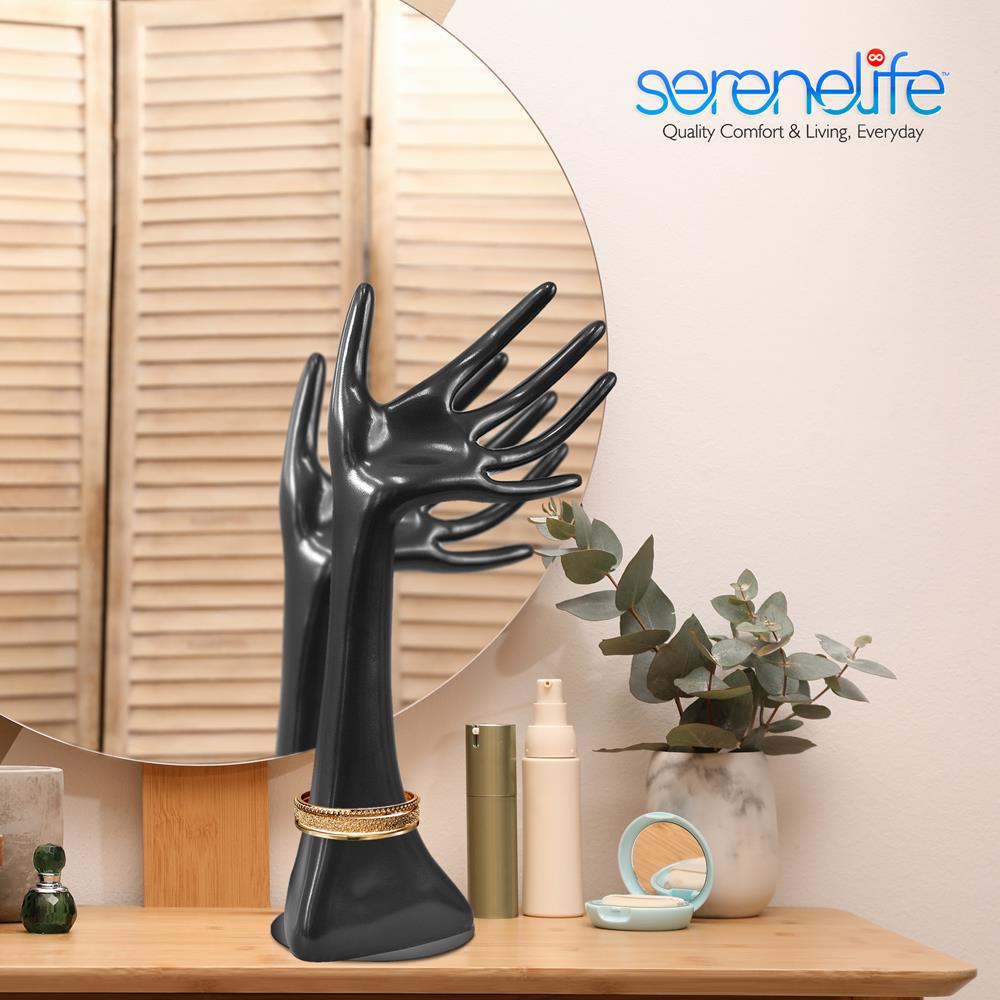 Serenelife SLMAQLGHD29 Deko-Hand Schmuckständer 30 cm