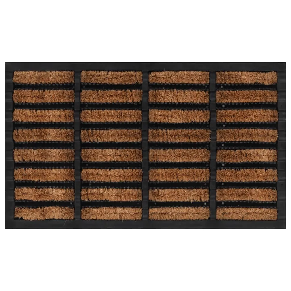 vidaXL Heim & Garten Fußmatte 45x75 cm rechteckig Kokos rutschfest