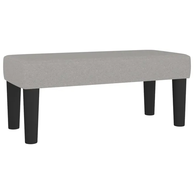 vidaXL Sitzbank Polsterbank Hellgrau 70x30x30 cm Stoff