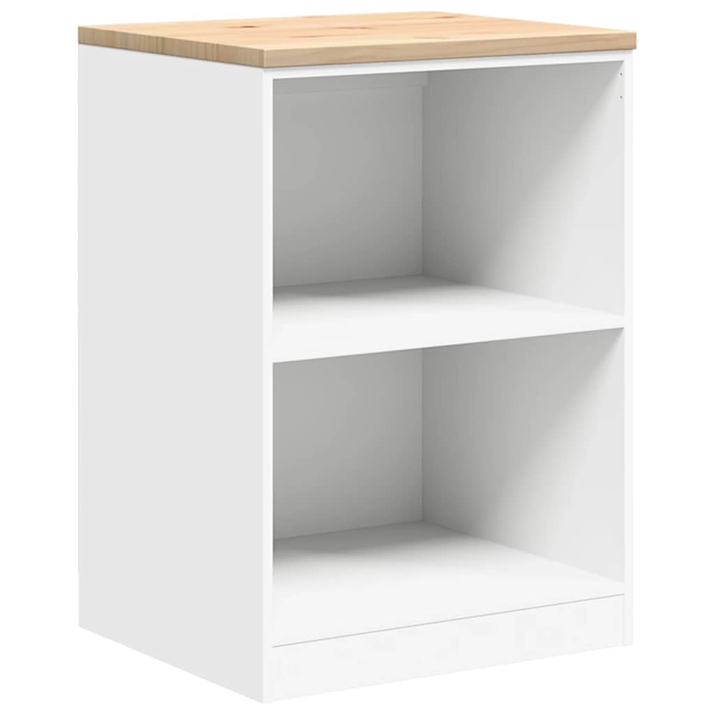 vidaXL Garagenschrank Weiß 60x51x85 cm Kiefer Werkzeugschrank