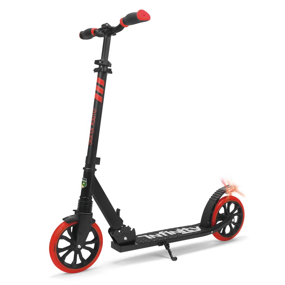 Serenelife Scooters Kick-Scooter Rot Klappbar 8 Zoll
