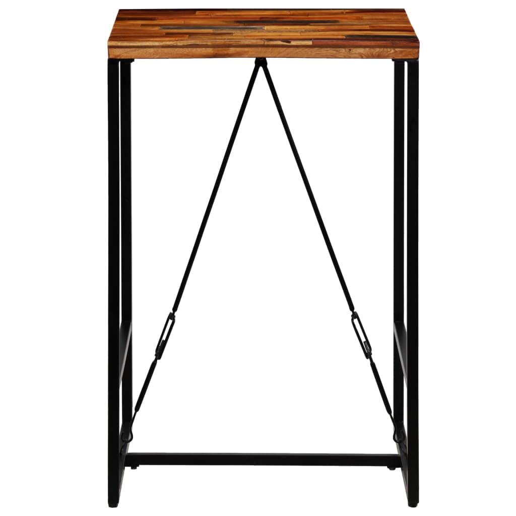 vidaXL Bartisch Altholz massiv 70x70x106 cm Stehtisch