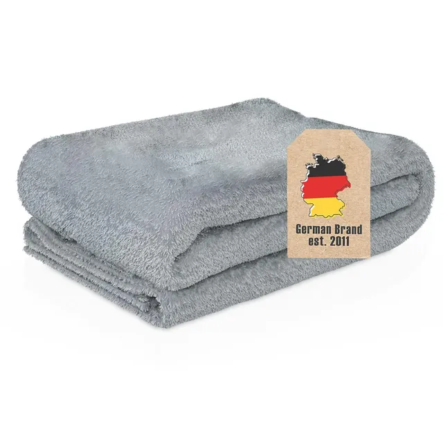Intirilife Kuscheldecke Stein Grau 200x150 cm Fleece