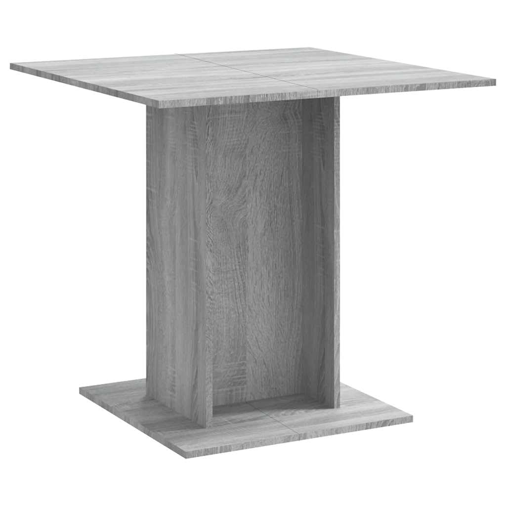 vidaXL Esstisch 80x80x75 cm Betongrau Holzwerkstoff