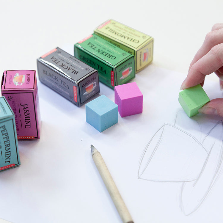 Kikkerland Home Tea Radiergummi Duft 5er Set Tee sortiert