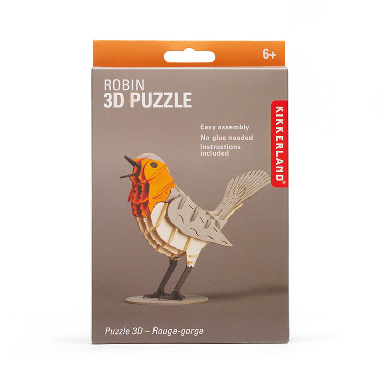 Kikkerland Play Robin 3D Puzzle Vogel Rotkehlchen