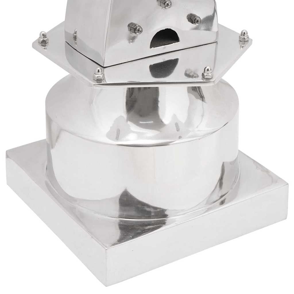 vidaXL Heim & Garten Skulptur Silber Aluminium 110 cm