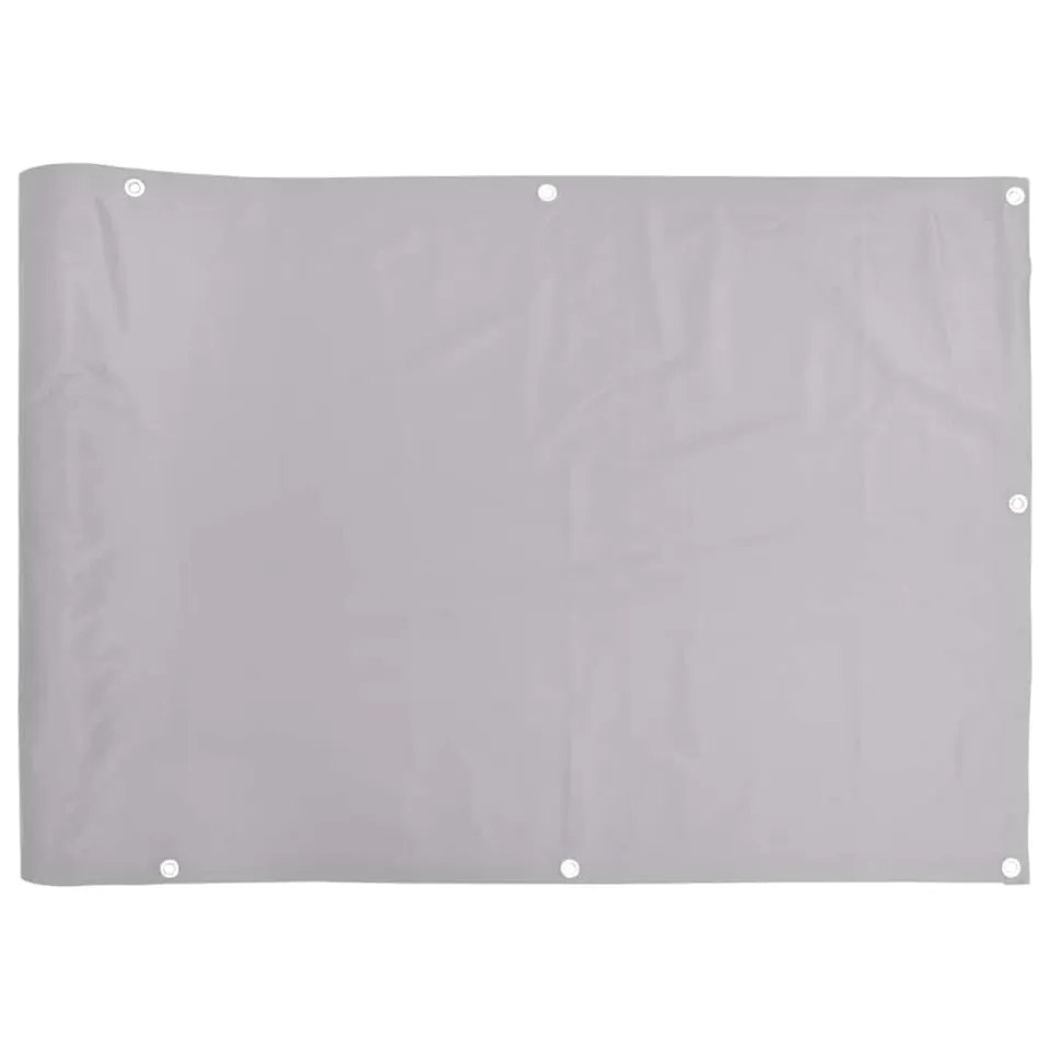 vidaXL Heim & Garten Sichtschutz Grau 700x90 cm wetterfest