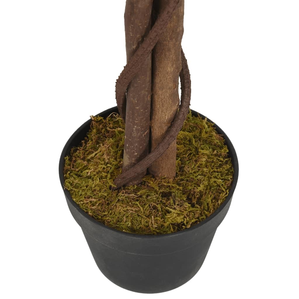 vidaXL Ficusbaum künstlich 120 cm Kunstpflanze grün 630 Blätter