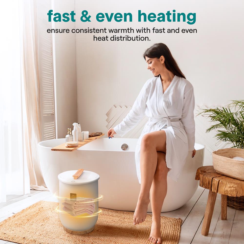 Serenelife Towel Warmers Handtuchwärmer Weiß 20L