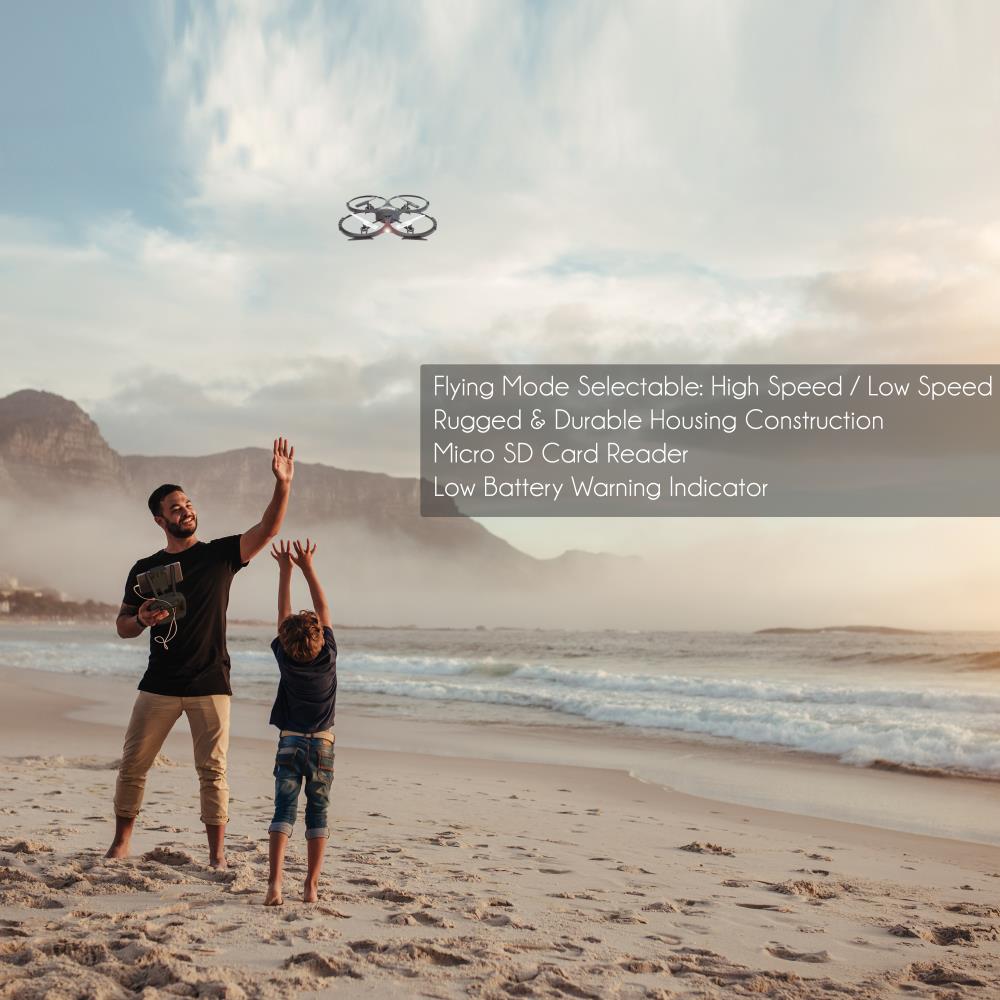 Serenelife Cameras RC Drohne HD Kamera 720p Weiß Quadrocopter