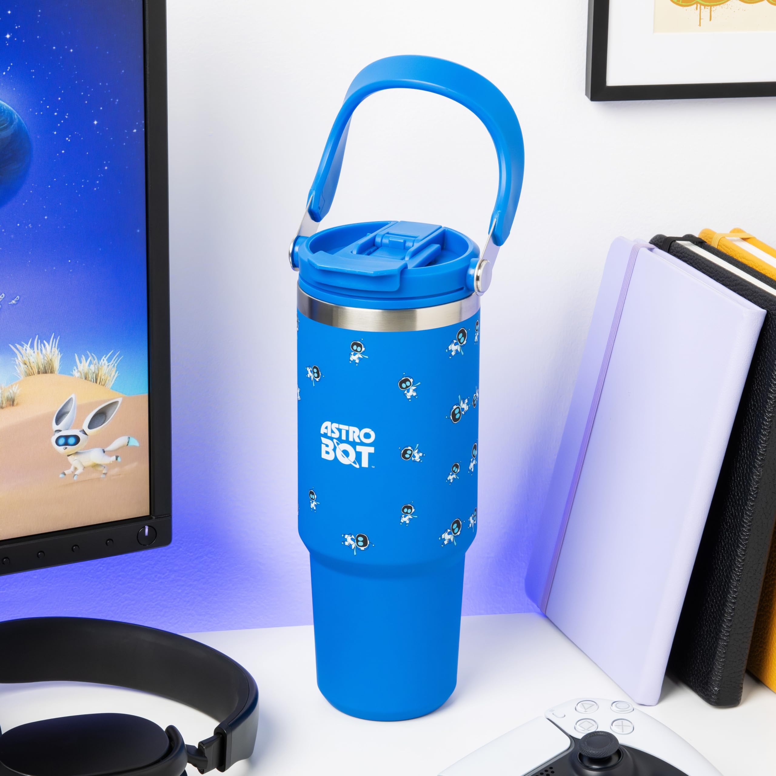 Paladone Astrobot Isolierter Tumbler 900 ml dunkelblau