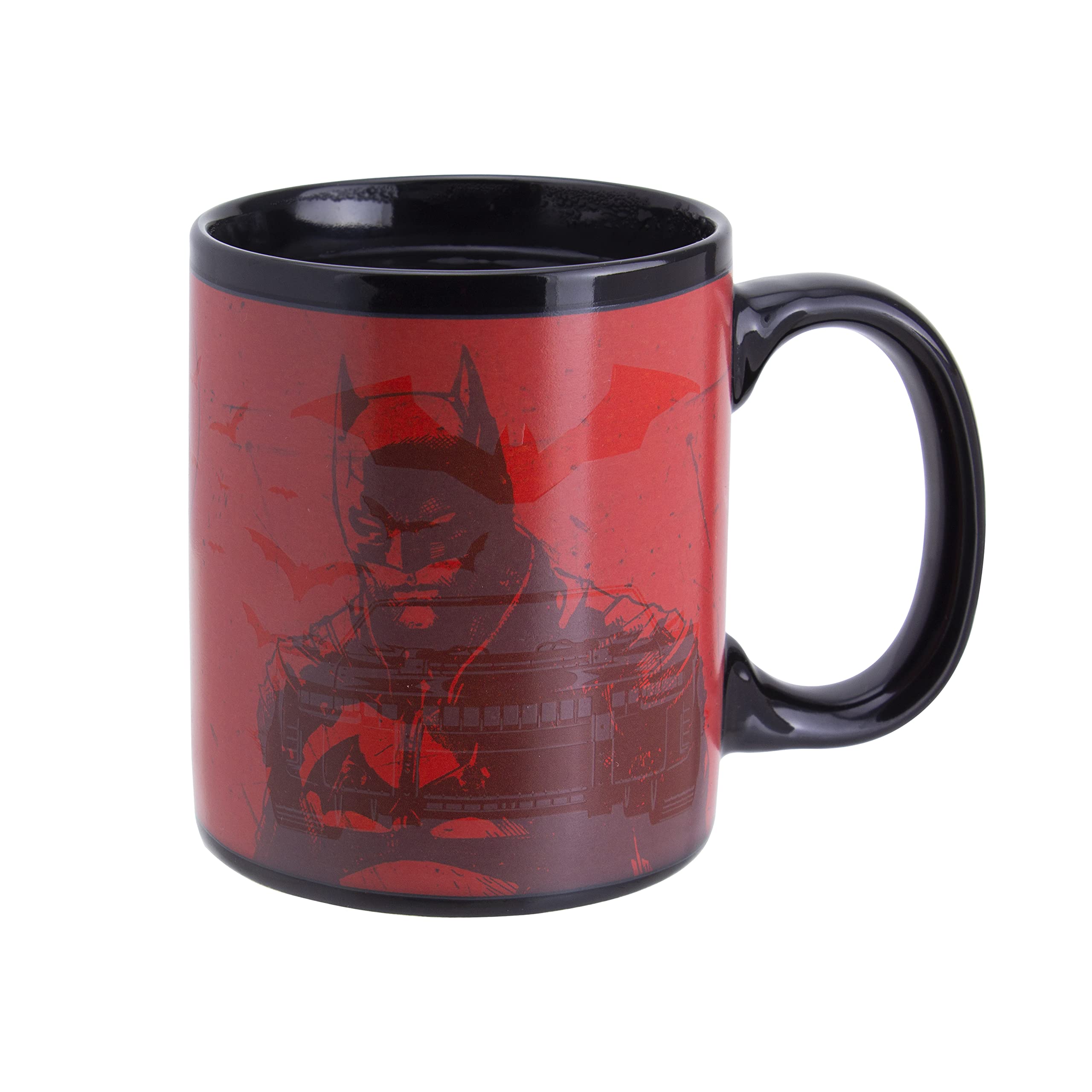 Paladone The Batman Farbwechsel Tasse 300 ml schwarz-rot Keramik