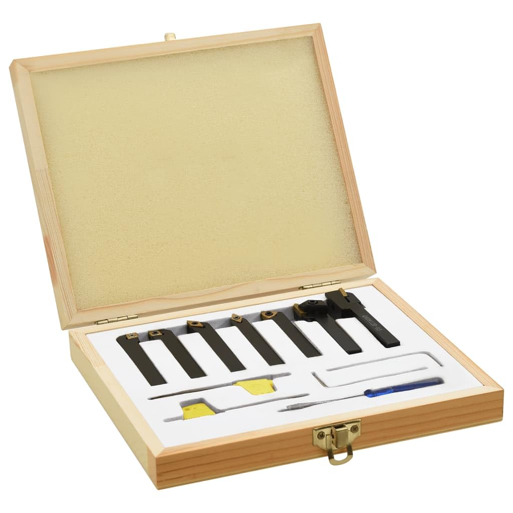 vidaXL Drehmeißel Set 12-tlg. 8x8mm Hartmetall Box