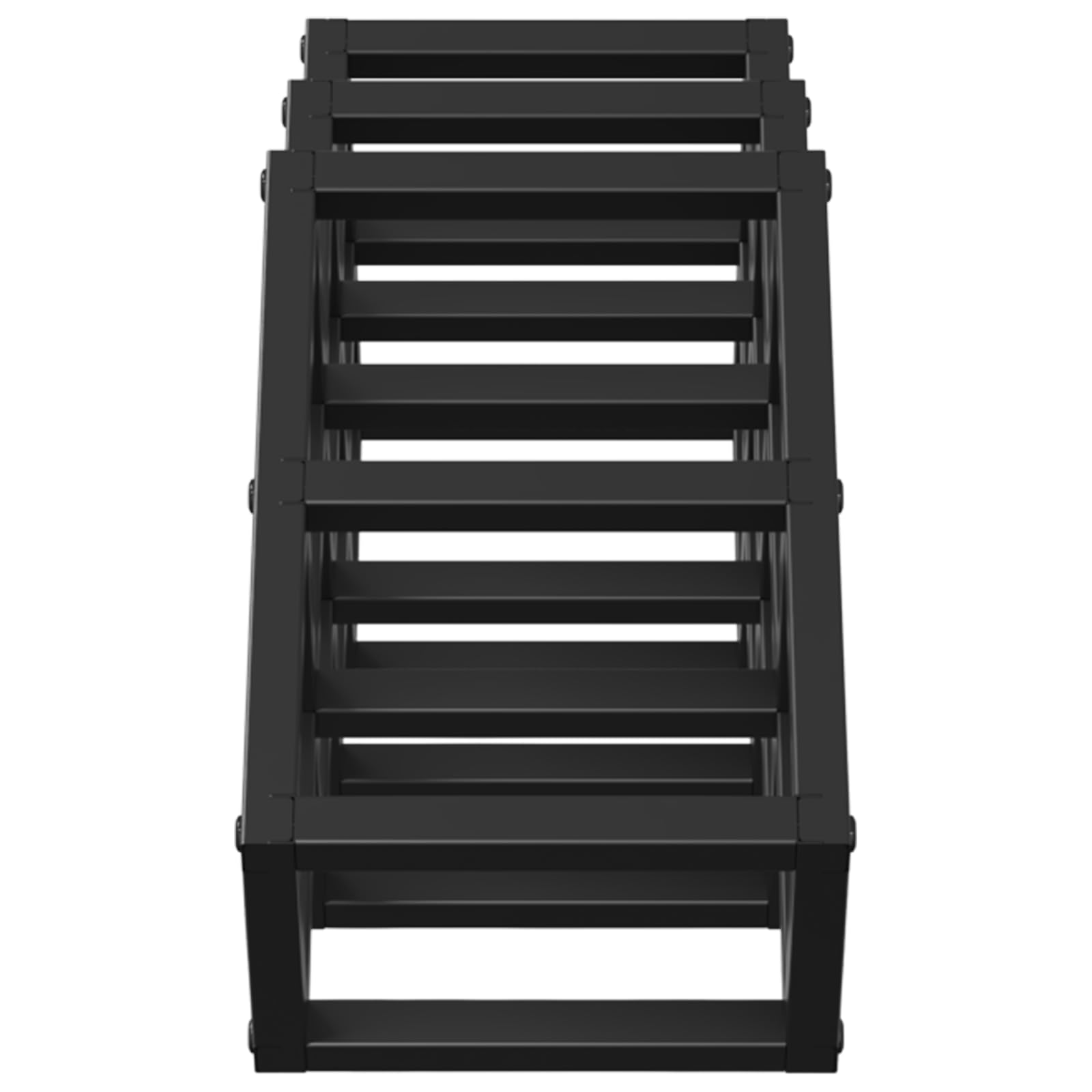 vidaXL Möbel Weinregal Schwarz Eichen-Optik 63x16,5x25 cm