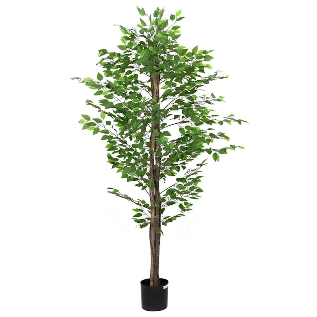 vidaXL Ficusbaum Künstlich 120 cm Grün 788 Blätter Topf