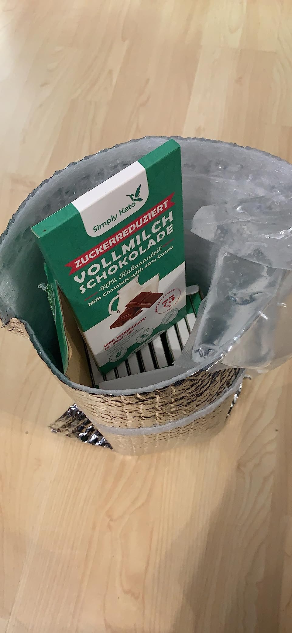 Simply Keto Vollmilch Schokolade 40% Kakao zuckerfrei 1 Stück