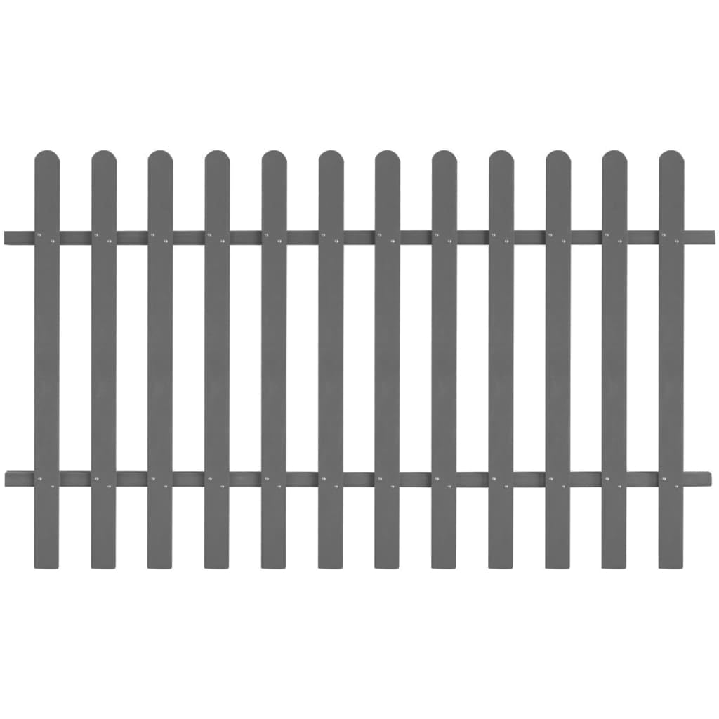 vidaXL Lattenzaun WPC 200 x 100 cm Gartenzaun 12 Latten