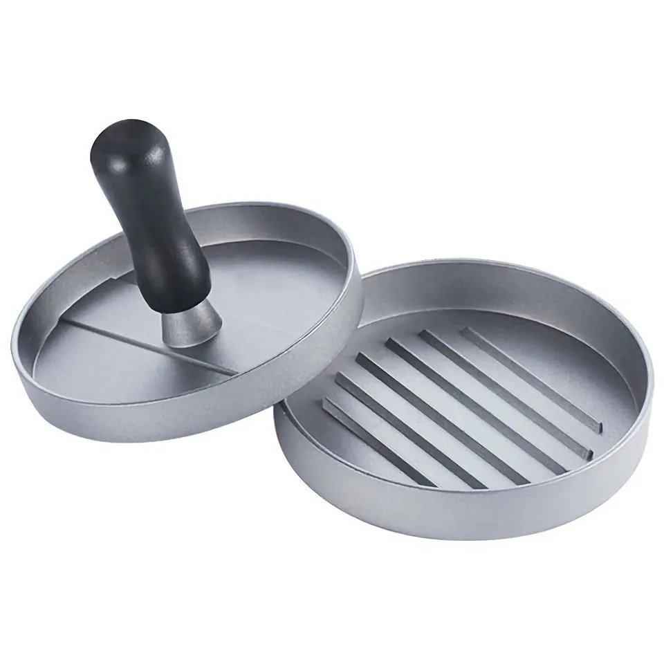 Intirilife Hamburger Presse Grau 12 cm Burger Patties